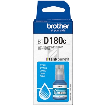 BTD180C / cyan / original Brother Tintenflasche cy / BTD180C / 5000 S. / 48.80 ml