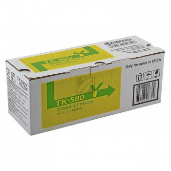 1T02KTANL0 // TK580Y / gelb / original KYOCERA Toner gelb / 1T02KTANL0 / 2800 S.