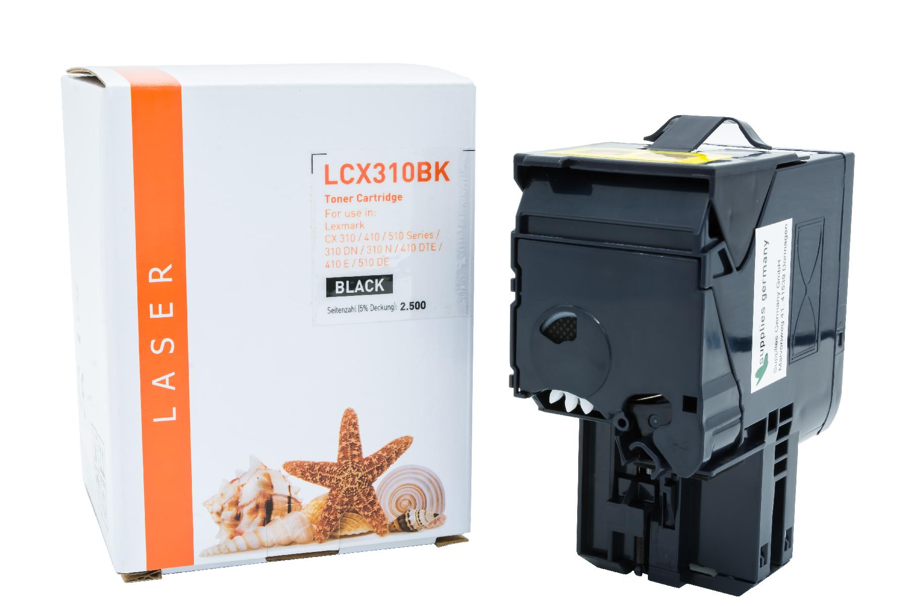 Alternativ Toner Black  für Lexmark  / 80C2SKO / 2.500 Seiten