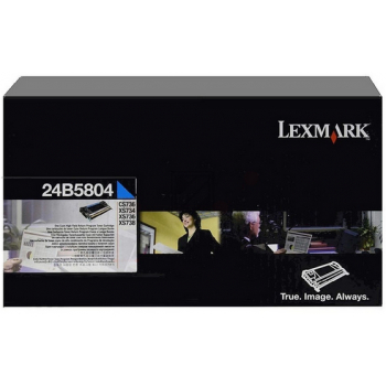24B5804 / cyan / original LEXMARK Toner cyan / 24B5804 / 10000 S.