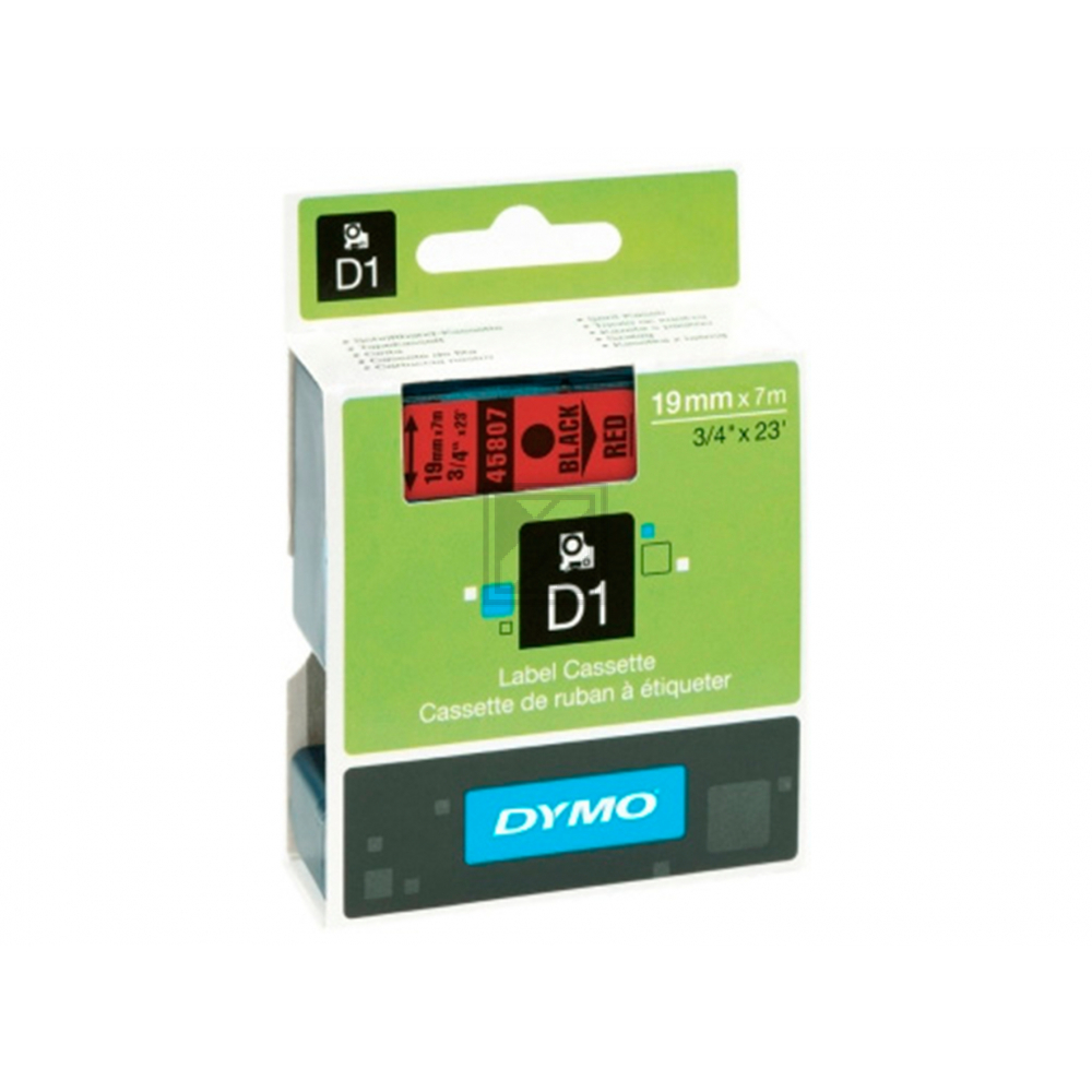 45807 // S0720870 / schwarz / original DYMO DirectLabelEtiketten / 45807