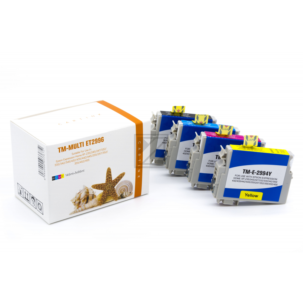 Alternativ Tinte für Epson / C13T29964010/29XL/BK14,6ml/C,M,Y9,6ml (PATENT