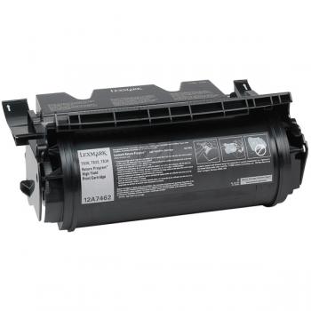 12A7462 / schwarz / original LEXMARK Toner schwarz / 12A7462 / 21000 S.