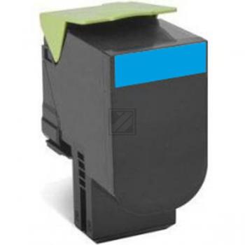70C2HCE // 702HC / original LEXMARK Toner cyan / 70C2HCE / 3000 S.