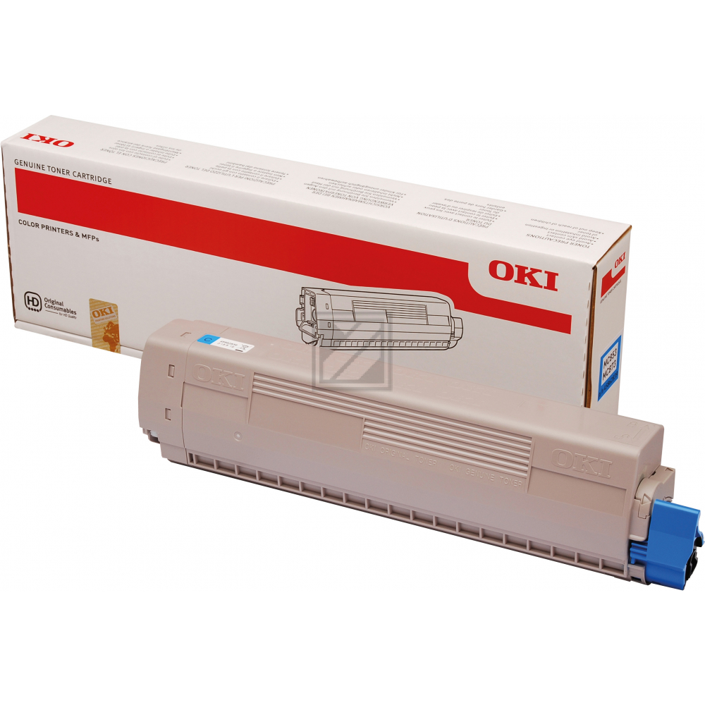 45862839 / cyan / original OKI Toner cyan / 45862839 / 7300 S.