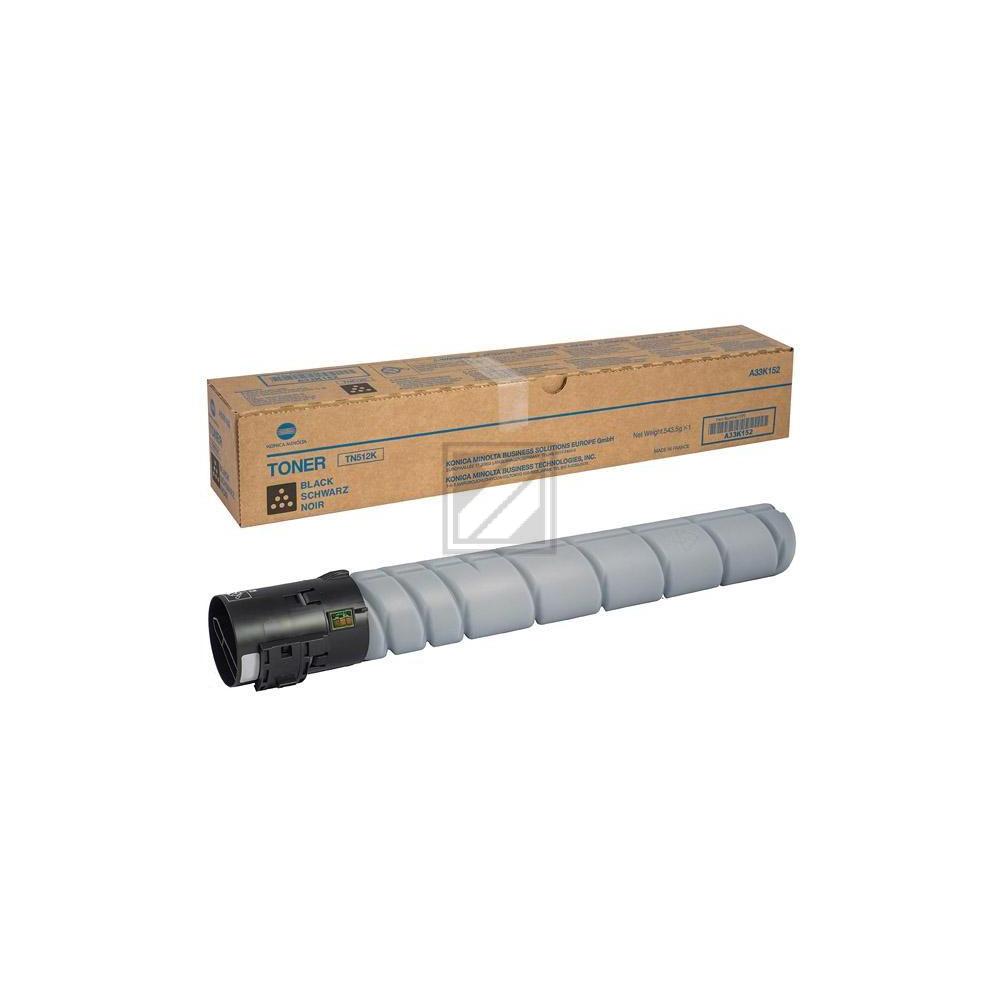 A33K152 // TN512K / schwarz / original KONICAMIN Toner schwarz / A33K152 / 29000 S.