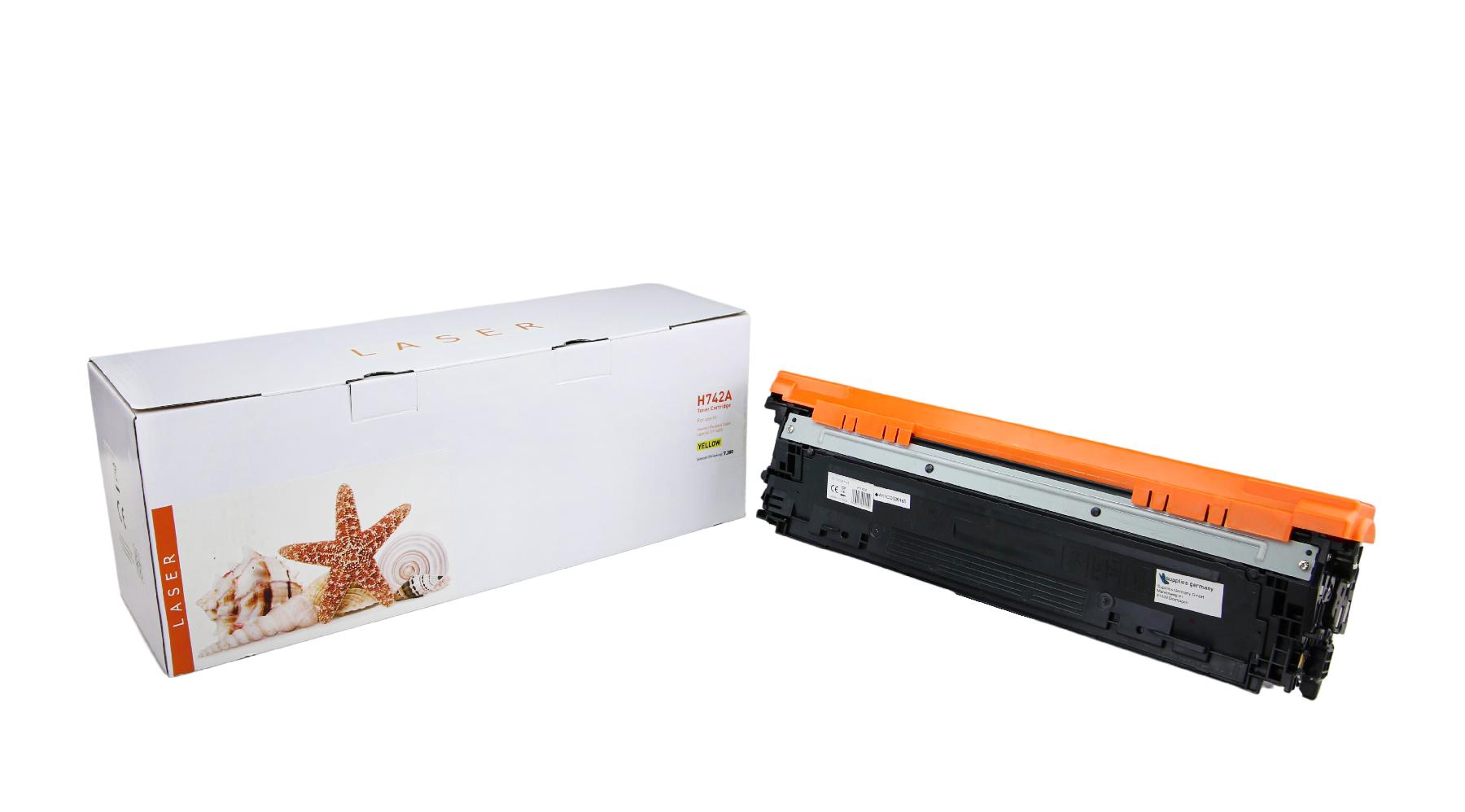 Alternativ Toner Yellow für HP  / CE742A / 307A / 7.300 Seiten