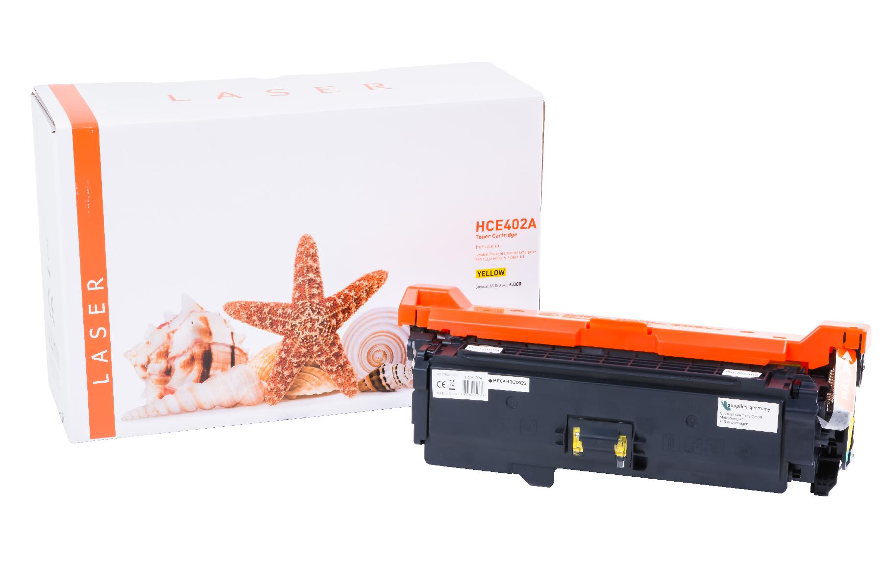 Alternativ Toner Yellow für HP / CE402A / 507A / 6.000 Seiten
