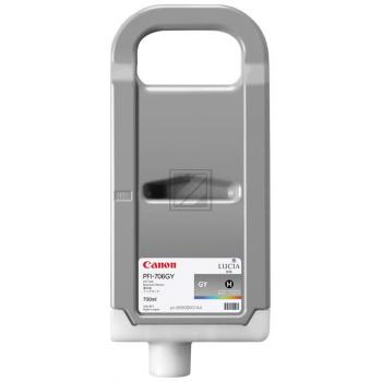 6690B001 // PFI706GY / schwarz / original CANON Tintenpatrone grau / 6690B001 / 700.00 ml