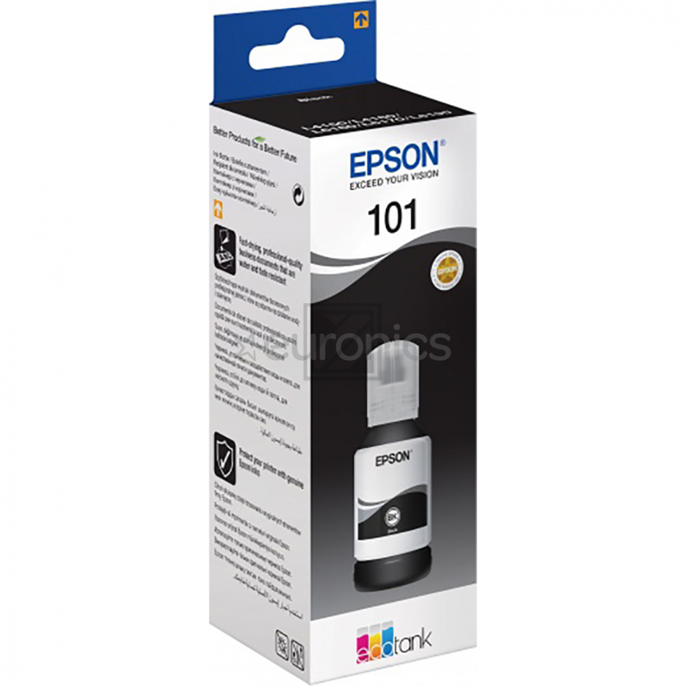 C13T03V14A // 101 / schwarz / original EPSON Tintenflasche schwarz / C13T03V14A / 127.00 ml
