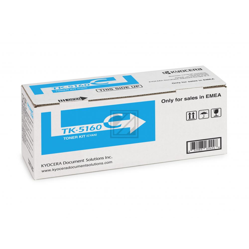 1T02NTCNL0 // TK5160C / cyan / original KYOCERA Toner cyan / 1T02NTCNL0 / 12000 S.