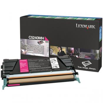 C5240MH / magenta / original LEXMARK Toner magenta / C5240MH / 5000 S.