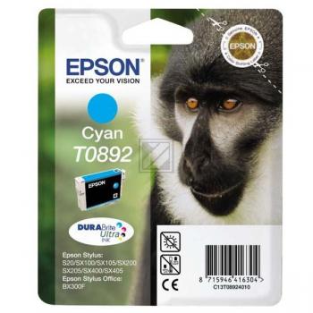 C13T08924011 // T0892 / cyan / original EPSON Tintenpatrone cyan / C13T08924011 / 170 S. / 3.50 ml