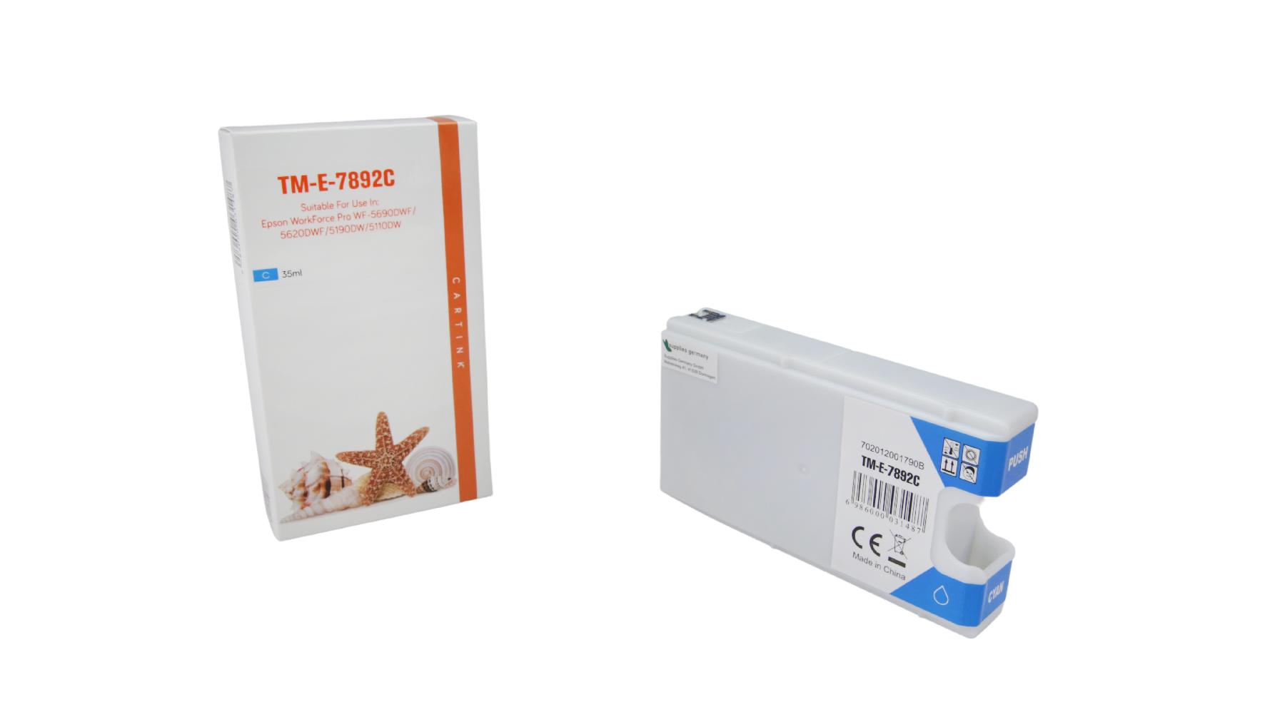 Alternativ Tinte Cyan für Epson / C13T789240 / 35ml