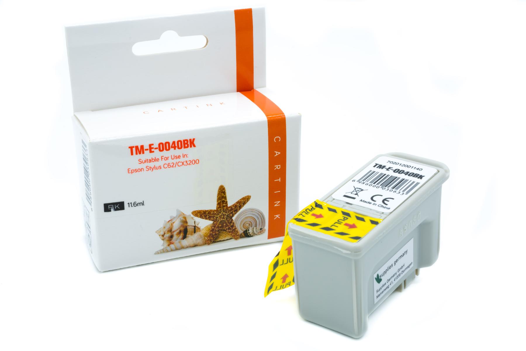 Alternativ Tinte Black für Epson / C13T04014010 / 17ml