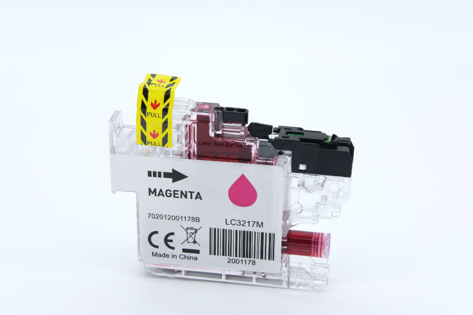Alternativ Tinte Magenta für Brother / LC3217M / 550 Seiten(PATENTSICHER)