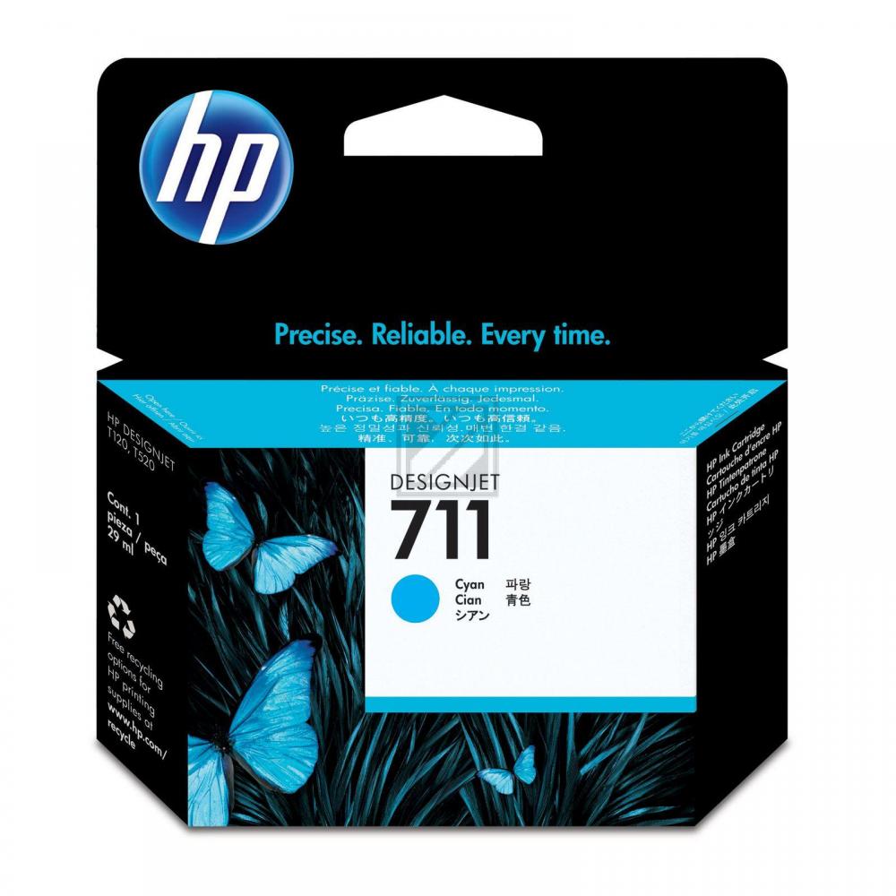 CZ130A // 711 / cyan / original HP Tintenpatrone cyan / CZ130A / 29.00 ml