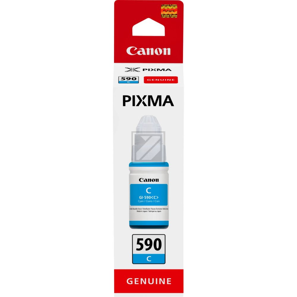1604C001 // GI590C / cyan / original CANON Tintenflasche cyan / 1604C001 / 7000 S. / 70.00 ml