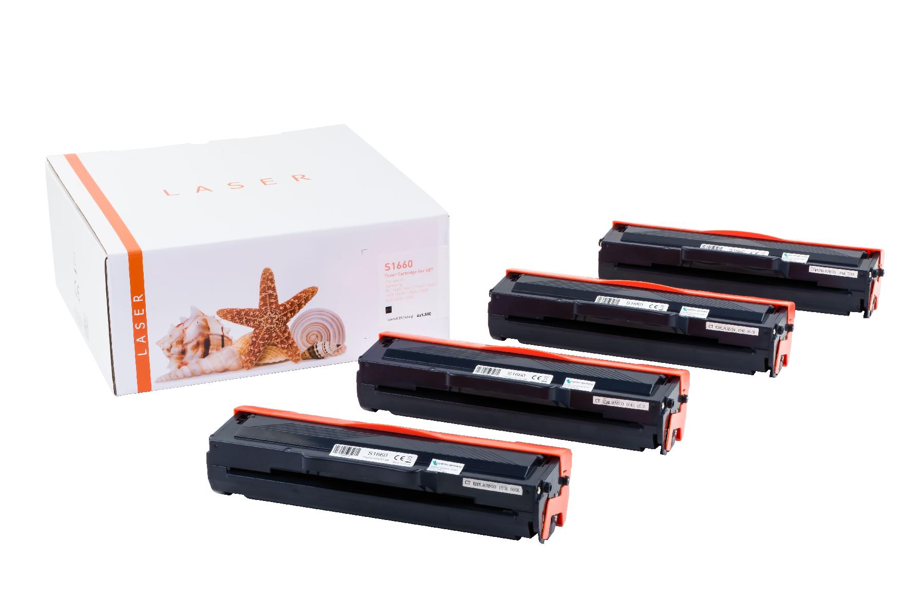 Alternativ Toner Black für Samsu / MLTD1042S / 4x1.500 Seiten