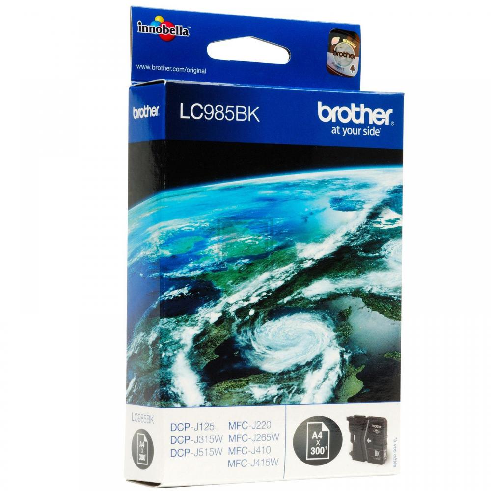 LC985BK / schwarz / original BROTHER Tintenpatrone schwarz / LC985BK / 300 S. / 9.00 ml