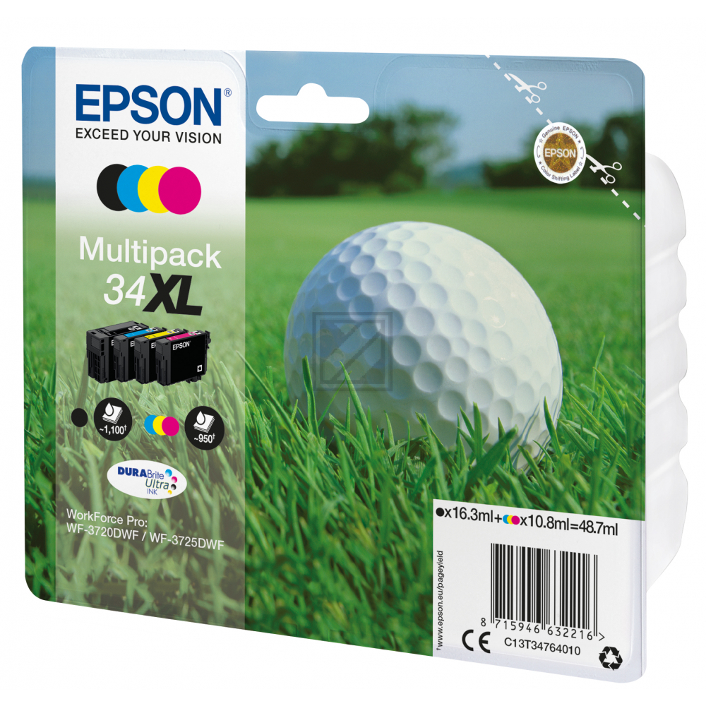 C13T34764010 // 34XL / original EPSON Tintenpatrone MultiPack / C13T34764010