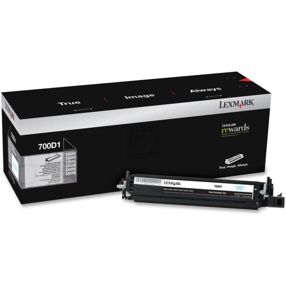 70C0D10 // 700D1 / schwarz / original LEXMARK Entwicklereinheit / 70C0D10 / 40000 S.