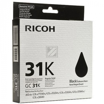 GC31K Ricoh Aficio GXe3300/3350, Cartridge Black / 405688