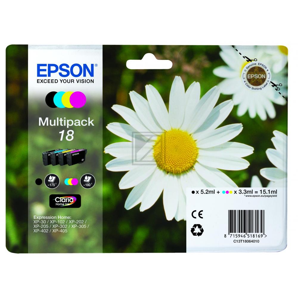 C13T18064012 // 18 / original EPSON Tintenpatrone MultiPack / C13T18064012