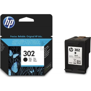 F6U66AE301 // 302 / schwarz / original HP Druckkopfpatrone schwarz / F6U66AE301 / 170 S. / 3.50 ml