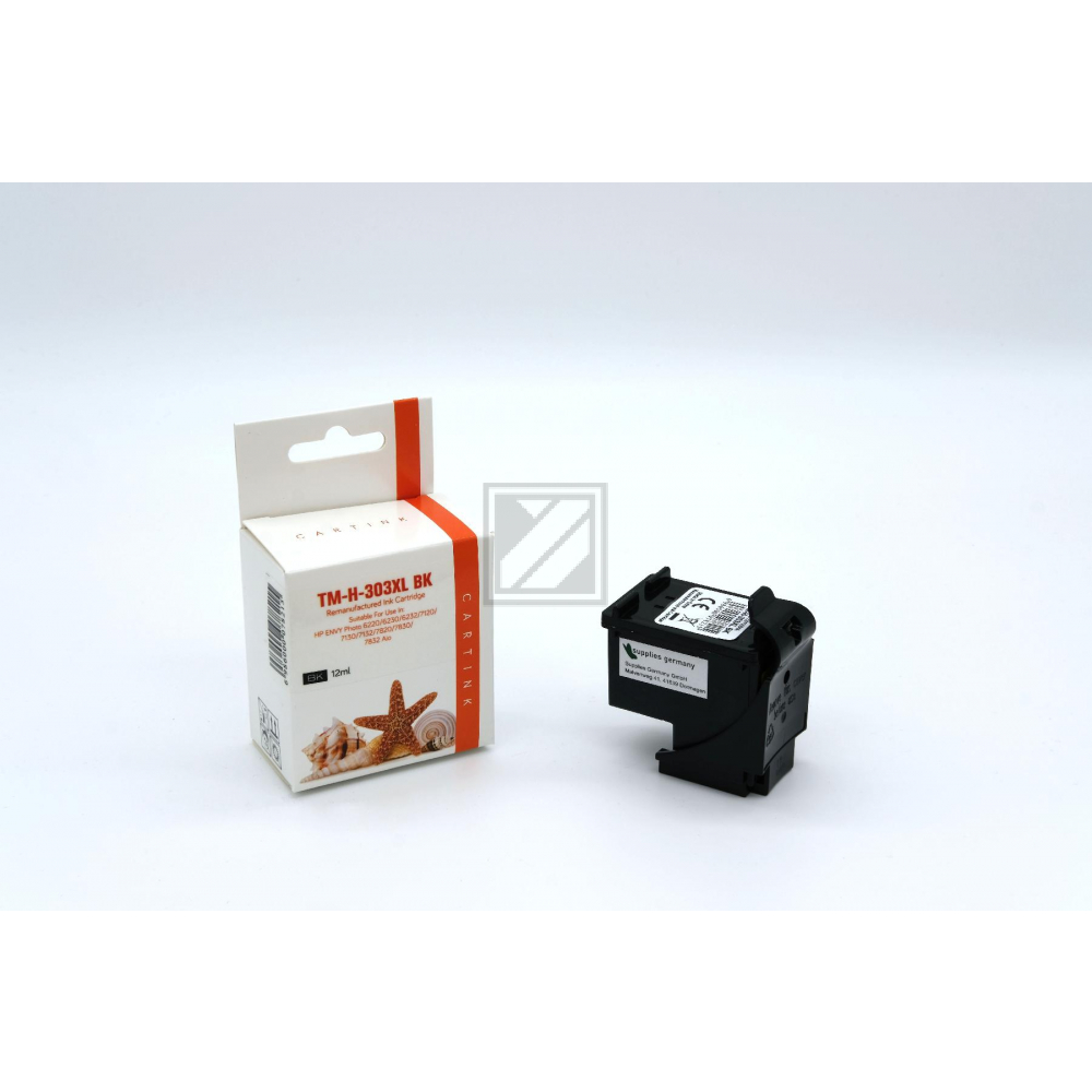 Refill Tinte Black für HP / T6N04AE / 12ml