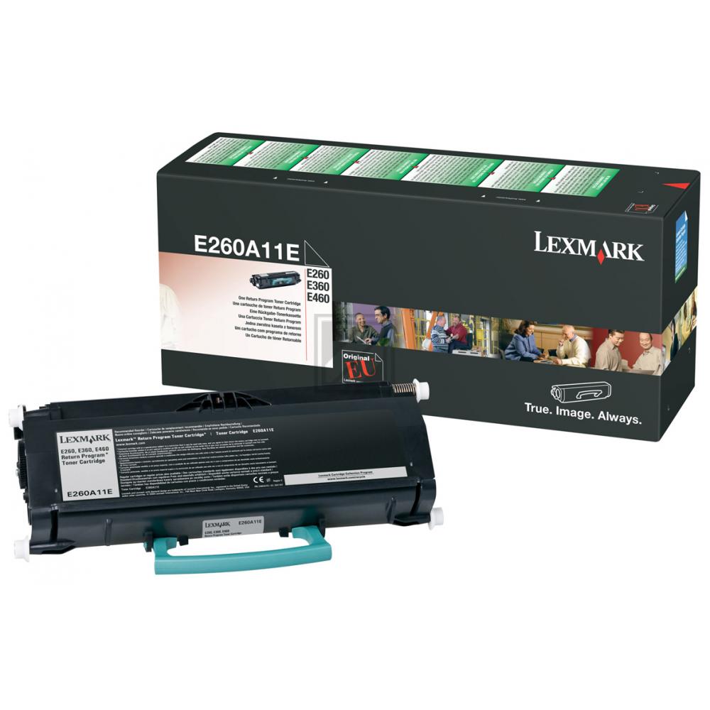 E260A11E / original LEXMARK Toner schwarz / E260A11E / 3500 S.