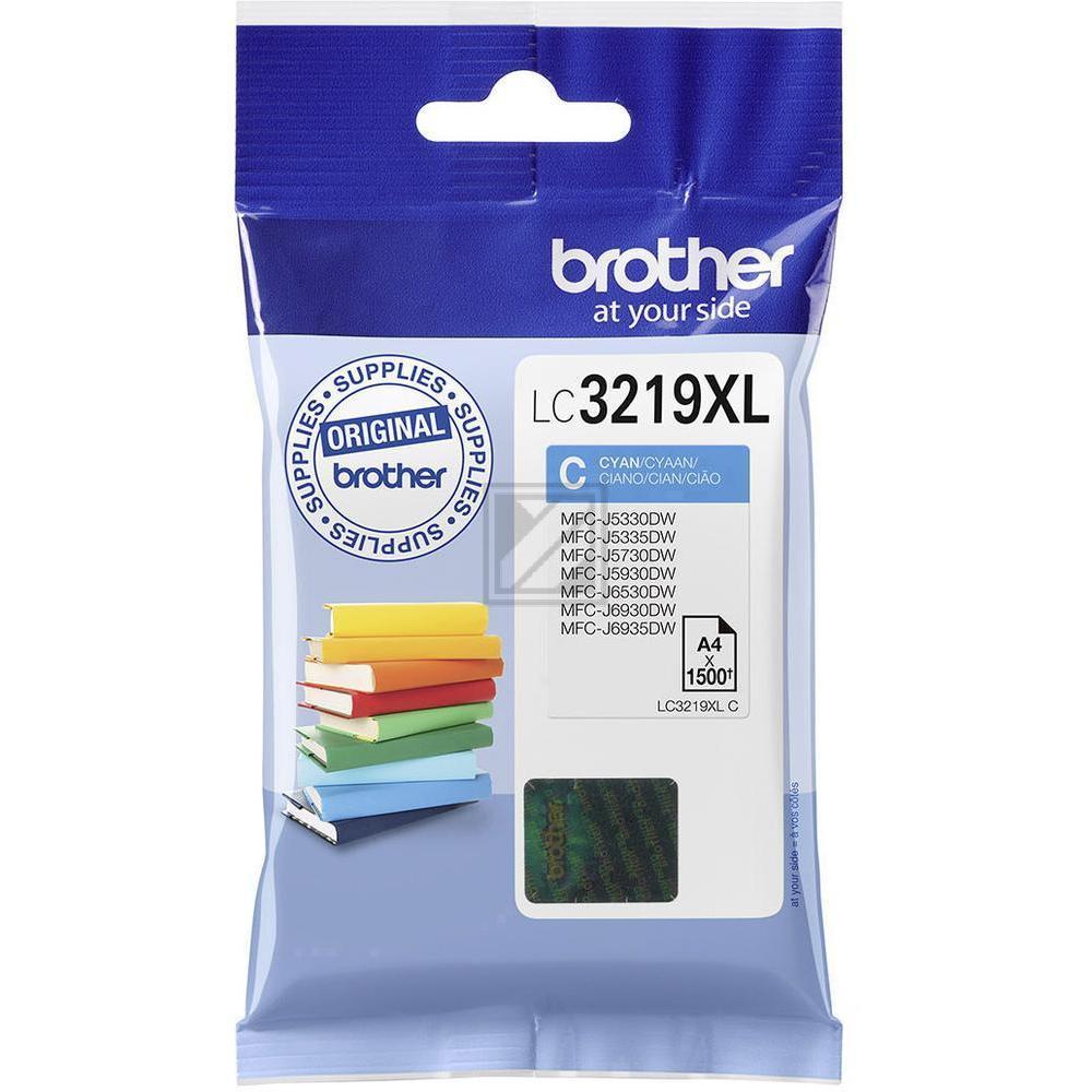 LC3219XLC / cyan / original BROTHER Tintenpatrone cyan / LC3219XLC / 1500 S. / 12.40 ml