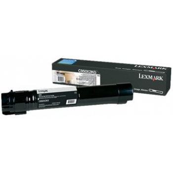 C950X2KG / schwarz / original LEXMARK Toner schwarz / C950X2KG / 32000 S.