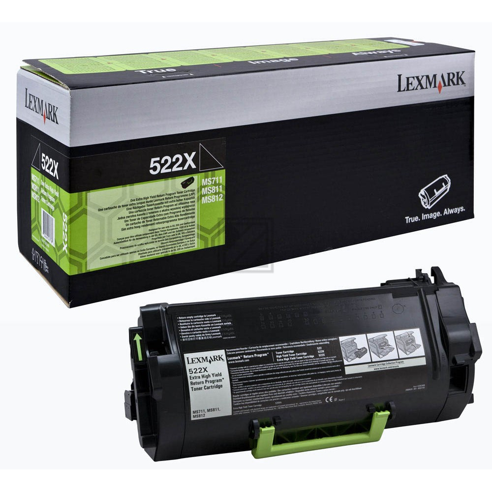 52D2X00 // 522X / schwarz / original LEXMARK Toner schwarz / 52D2X00 / 45000 S.