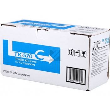 TK570C /1T02HGCEU0 Original Toner Cyan für Kyocer / 1T02HGCEU0 /TK570C/ 12.000 Seiten