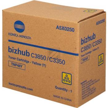 A5X0250 // TNP48Y / gelb / original KONICAMIN Toner gelb / A5X0250 / 10000 S.