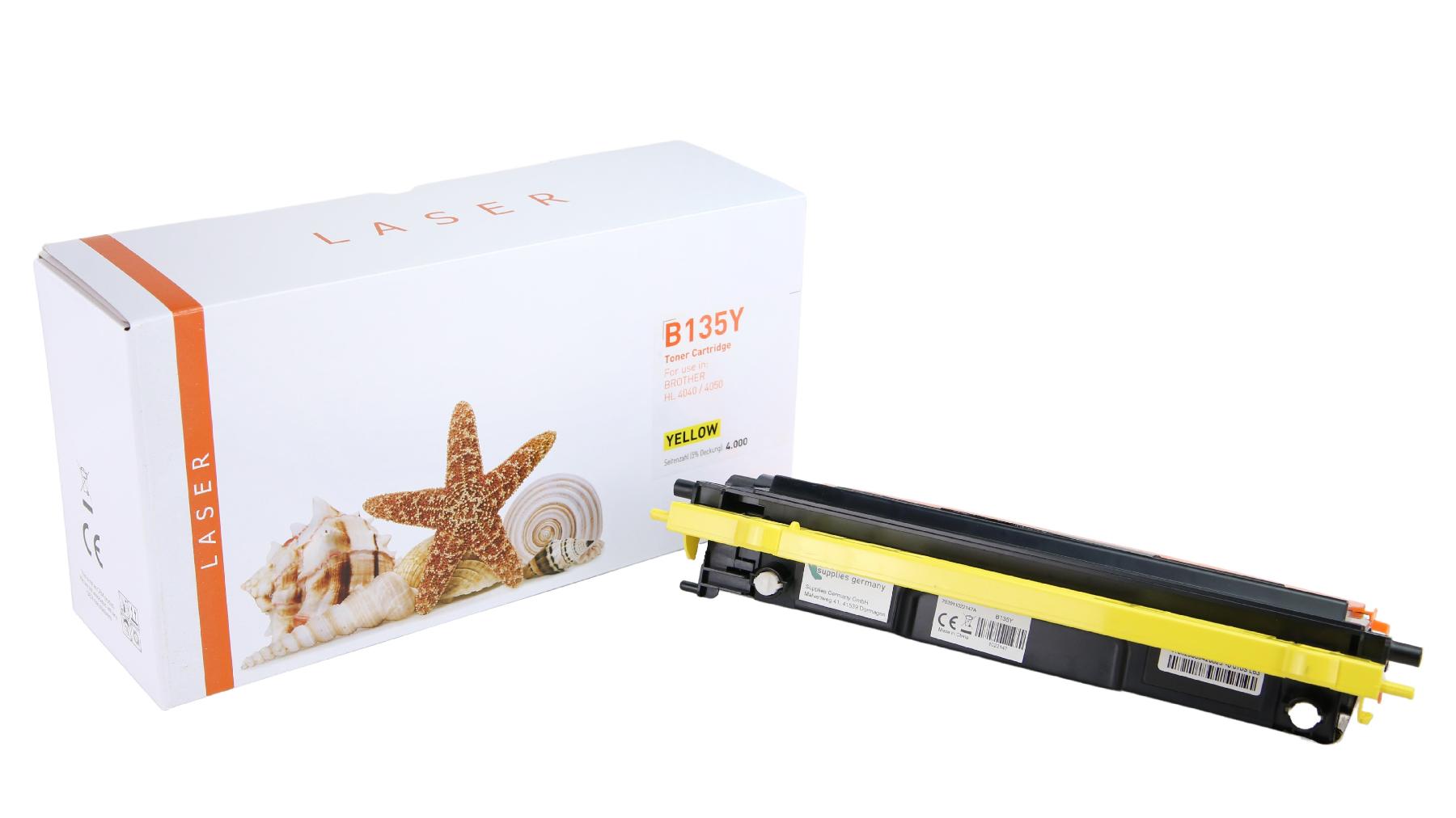 Alternativ Toner Yellow für Brother   / TN135Y / 4.000 Seiten
