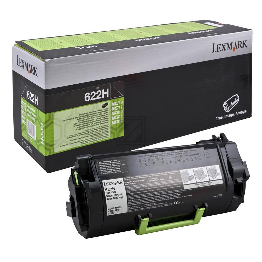 62D2H00 // 622H / schwarz / original LEXMARK Toner schwarz / 62D2H00 / 25000 S.