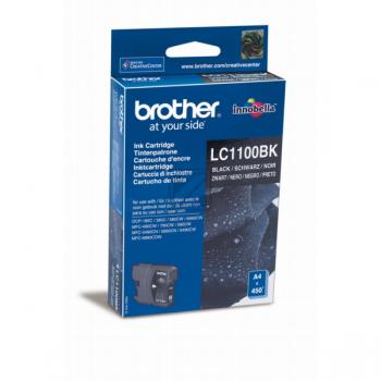 LC1100BK / schwarz / original BROTHER Tintenpatrone schwarz / LC1100BK / 450 S. / 9.50 ml